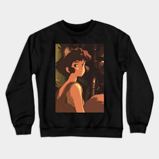 Vintage 90s Anime Girl Crewneck Sweatshirt